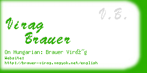 virag brauer business card